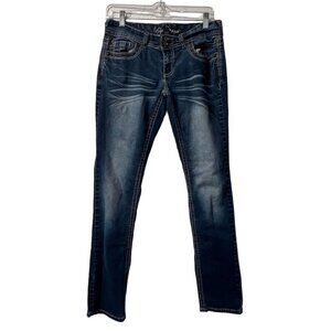Ariya Jeans Women's Size 7/8 Blue Skinny‎ Denim Pants Jeans Western Preppy Party